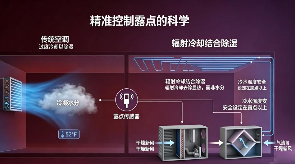 五恒系统在梅雨季节如何做到精准控湿，且不结露发霉？